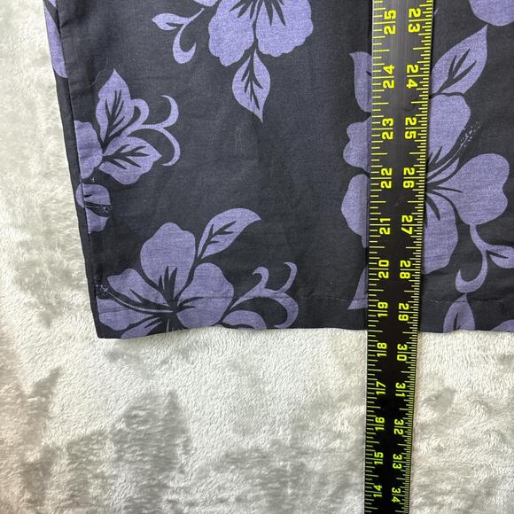 KY'S Hawaiian Shirt Mens L Tropical Button Up Floral Beer Beach USA Made B35 - Picture 5 of 5